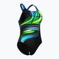 Дамски цял бански костюм Arena Bloom Swim Pro Back Lb multi black/black/blue china 3