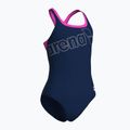 Дамски цял бански костюм Logo Swim Pro navy/shocking pink 3