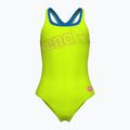 Дамски цял бански костюм Logo Swim Pro artic lime/blue china
