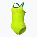 Дамски цял бански костюм Logo Swim Pro artic lime/blue china 4