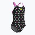 Детски цял бански костюм arena Multiple Dot Swim Pro Back multi black/orchid 3
