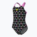 Детски цял бански костюм arena Multiple Dot Swim Pro Back multi black/orchid 4