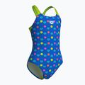 Детски цял бански костюм arena Multiple Dot Swim Pro Back multi blue/artic lime 3