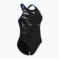 Дамски цял бански костюм Arena Graphic V Back black/navy 3
