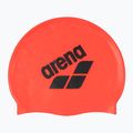Шапка за плуване arena Big Logo bright coral/asphalt