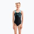 Детски цял бански костюм arena Kikko Swim Pro Back black/water 5