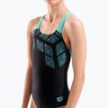 Детски цял бански костюм arena Kikko Swim Pro Back black/water 8