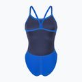 Дамски цял бански костюм arena Team Swimsuit Challenge Solid neon blue/team orange 2