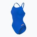 Дамски цял бански костюм arena Team Swimsuit Challenge Solid neon blue/team orange 3