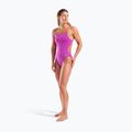 Дамски цял костюм за плуване Arena Team Swimsuit Challenge Solid very fuchsia/team green 6
