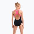 Детски цял бански костюм arena Dots Swim Pro Back black multi/black/shocking pink 7