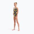 Детски цял бански костюм arena Spring Lightdrop Back plum multi/water 6