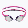 Детски очила за плуване Arena Python Mirror Jr silver/shocking pink/plum 2