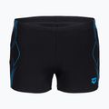 Мъжки боксерки за плуване arena Graphic Swim Short black/turquoise
