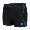 Мъжки боксерки за плуване arena Graphic Swim Short black/turquoise 3