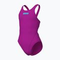 Детски цял бански костюм Arena Team Swim Tech Solid very fuchsia/water 3