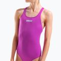 Детски цял бански костюм Arena Team Swim Tech Solid very fuchsia/water 8