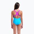 Детски цял бански костюм arena Kikko Swim Pro Back turquoise/very fuchsia 7