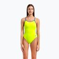 Дамски цял костюм за плуване Arena Lace Back Solid artic lime/blue cosmo 5