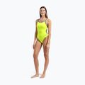 Дамски цял костюм за плуване Arena Lace Back Solid artic lime/blue cosmo 6