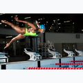 Дамски цял костюм за плуване Arena Lace Back Solid artic lime/blue cosmo 11