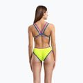 Дамски цял костюм за плуване arena One Double Cross Back One Piece artic lime/plum/blue cosmo 7