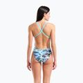 Дамски цял костюм за плуване arena Earth View Xcriss Cross water multi/water 3