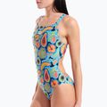 Дамски цял костюм за плуване arena Fruits Lace Plus Back multi/turquoise / multi 4