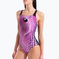 Дамски цял костюм за плуване arena Peacock Swim Pro Back multi pink/black 4