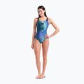 Дамски цял костюм за плуване arena Peacock Swim Pro Back multi green/black 2