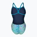 Дамски цял костюм за плуване arena Snake Skin Challenge blue cosmo multi/blue cosmo 2