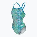 Дамски цял костюм за плуване arena Snake Skin Challenge blue cosmo multi/blue cosmo 3