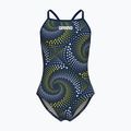 Детски цял бански костюм arena Fireflow Lightdrop Back navy/team navy yellow