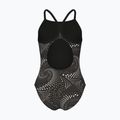 Детски цял бански костюм arena Fireflow Lightdrop Back black/team black 2