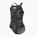 Детски цял бански костюм arena Fireflow Lightdrop Back black/team black 3