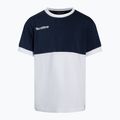 Детска тениска за тенис Tecnifibre Stretch в бяло и синьо 22F1ST F1