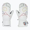 Дамски скиорски ръкавици Rossignol Sublim Lth Impr M white 3