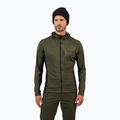 Мъжки суитшърт Rossignol Blackside Mix Full Zip Hoodie Fleece olive shadow