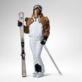 Дамско скиорско яке Rossignol JCC Teddy Hoodie white 2