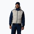 Мъжко скиорско яке Rossignol Corduroy Down Bomber silver cloud/dark navy