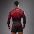 Мъжки тренировъчни гащеризони с дълъг ръкав Venum Tactical XT Rashguards black/burgundy/gold 2