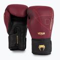 Боксови ръкавици Venum Tactical XT черни/бургундски/златни
