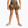 Детски шорти за тренировка Venum Inferno Kids Muay Thai army green/orange