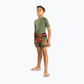 Детски шорти за тренировка Venum Inferno Kids Muay Thai army green/orange 2