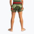 Детски шорти за тренировка Venum Inferno Kids Muay Thai army green/orange 3