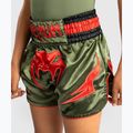 Детски шорти за тренировка Venum Inferno Kids Muay Thai army green/orange 5