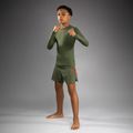 Детски тренировъчен лонгслив Venum Contender Rashguards Jr каки 2