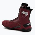 Venum Elite Боксови обувки винена кожа/сребърно лого 3