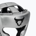 Боксова каска Venum Ringhorns Charger Headgear silver/black 4