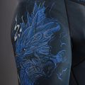 Мъжки тренировъчен клин Venum Thunder Dragon Spats Black/Royal Blue 7